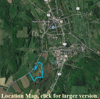 Location Map Relative to Village of Hamilton